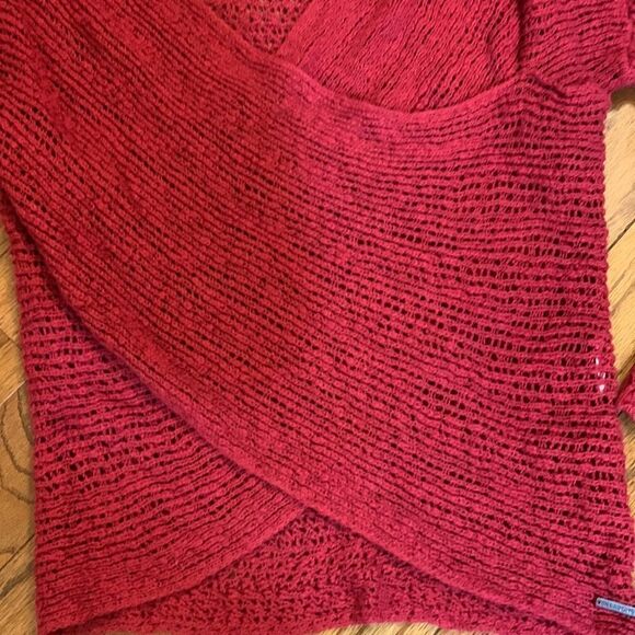 BILLABONG SIZE SMALL red wrap sweater - Picture 3 of 9